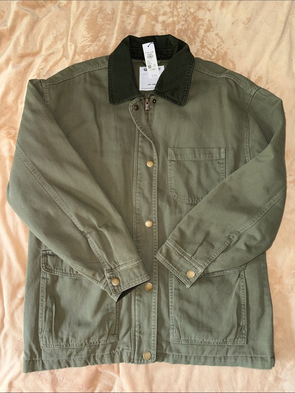 NWT Garage Long Field Twill Jacket - S/M